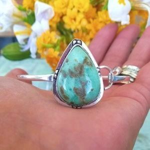 Gorgeous Green Chrysoprase Bracelet 925 stamped